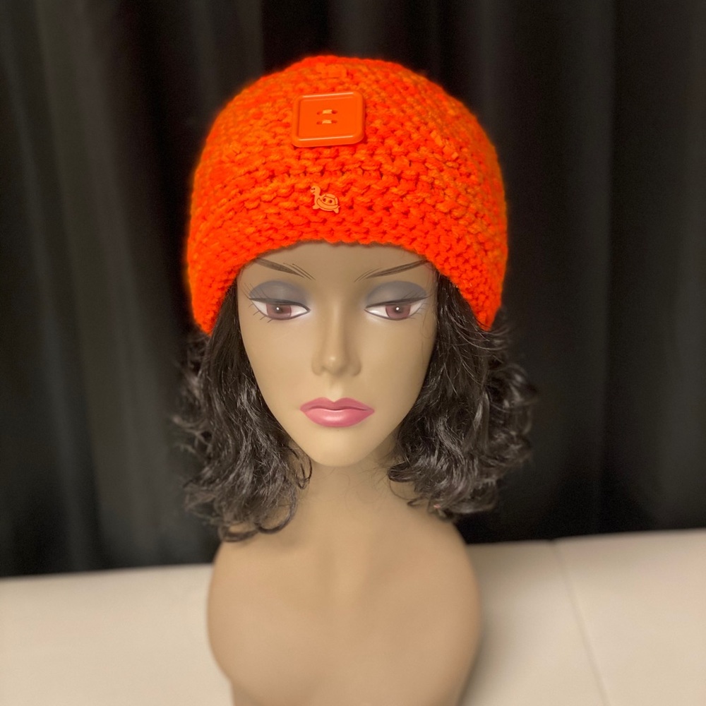 Handmade orange turtle headband brand new